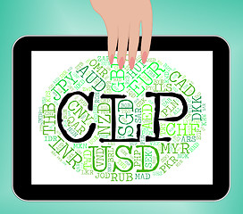 Image showing Clp Currency Shows Chilean Pesos And Broker