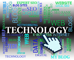 Image showing Technology Word Represents Web Site And Electronic