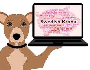Image showing Swedish Krona Indicates Foreign Exchange And Broker