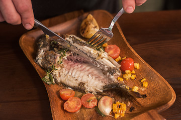 Image showing Grilled dorado fish