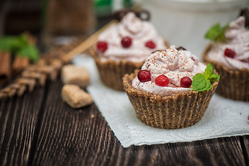 Image showing Homemade dessert from cottage cheese