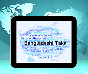 Image showing Bangladeshi Taka Means Foreign Currency And Broker