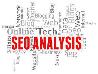 Image showing Seo Analysis Represents Search Engine And Analytic