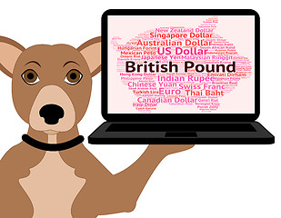 Image showing British Pound Shows Currency Exchange And Broker