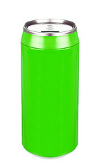Image showing Aluminum green soda can
