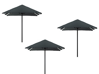Image showing beach umbrellas