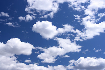 Image showing White clouds background