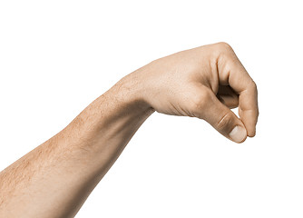 Image showing hand holding something virtual