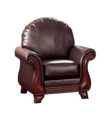 Image showing Cozy leather chair