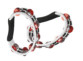 Image showing tambourines isolated on a white