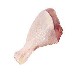 Image showing chicken drumstick on white