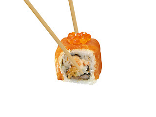 Image showing Sushi roll isolated