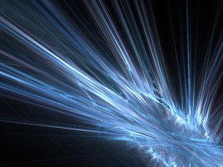 Image showing Blue lightness magic explosion