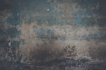 Image showing Grunge wall background with weathered paint