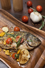 Image showing Grilled dorado fish