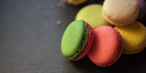 Image showing French colorful macarons