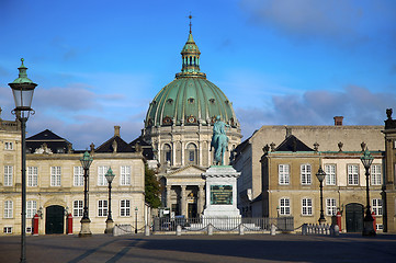 Image showing Frederik\'s Church (Danish: Frederiks Kirke) in Copenhagen, Denma