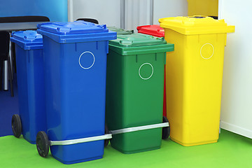 Image showing Recycling Bins