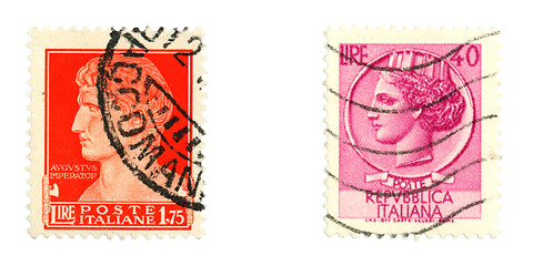 Image showing Stamps from Italy