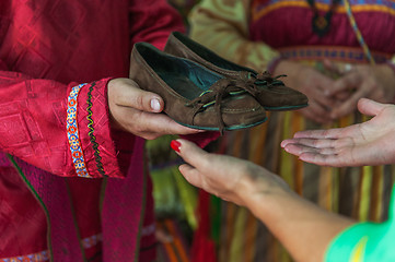 Image showing Russian old-fashioned wedding