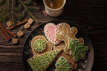 Image showing New year homemade gingerbread