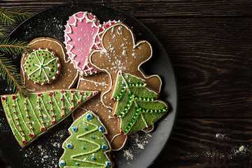 Image showing New year homemade gingerbread