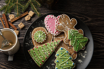 Image showing New year homemade gingerbread