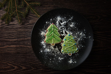 Image showing New year homemade gingerbread