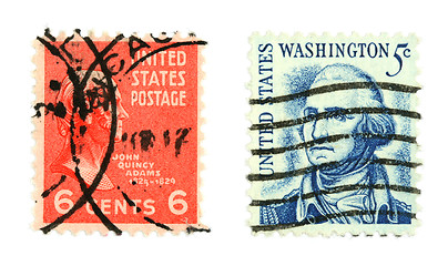 Image showing American stamps