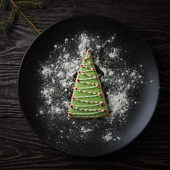 Image showing New year homemade gingerbread