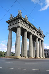 Image showing View of the Triumphal Arch in St. Petersburg 