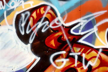 Image showing Colorful grafitti