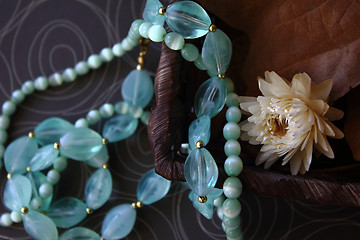 Image showing Jewelry with autumn composition