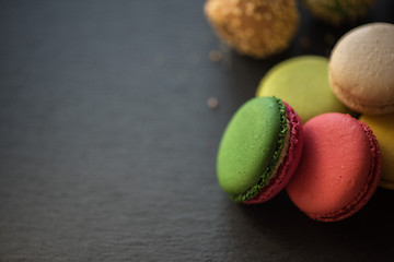 Image showing French colorful macarons