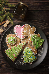 Image showing New year homemade gingerbread