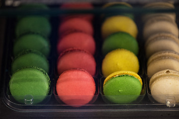 Image showing French colorful macarons