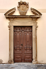 Image showing Wooden door