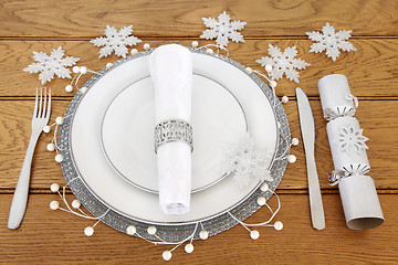 Image showing Christmas Table Setting