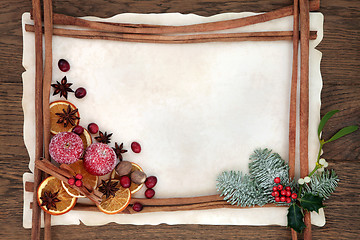 Image showing Christmas Background Border