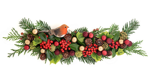 Image showing Christmas Floral Arrangement