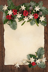 Image showing Christmas Abstract Background Border