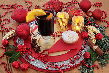 Image showing Mulled Wine at Christmas