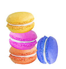 Image showing french sweet delicacy, macaroons