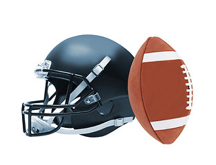 Image showing Football helmet isolated 