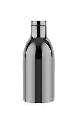 Image showing empty transparent glass bottle with cap