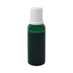 Image showing essential oil package isolated