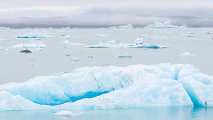 Image showing Jokulsarlon is a large glacial lake in southeast Iceland