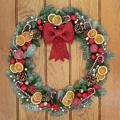 Image showing Christmas Decorative Wreath