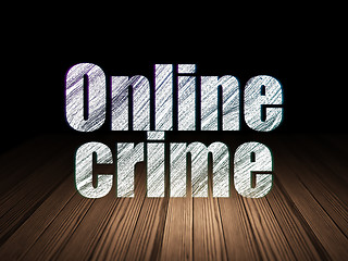 Image showing Protection concept: Online Crime in grunge dark room