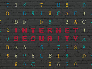 Image showing Security concept: Internet Security on wall background